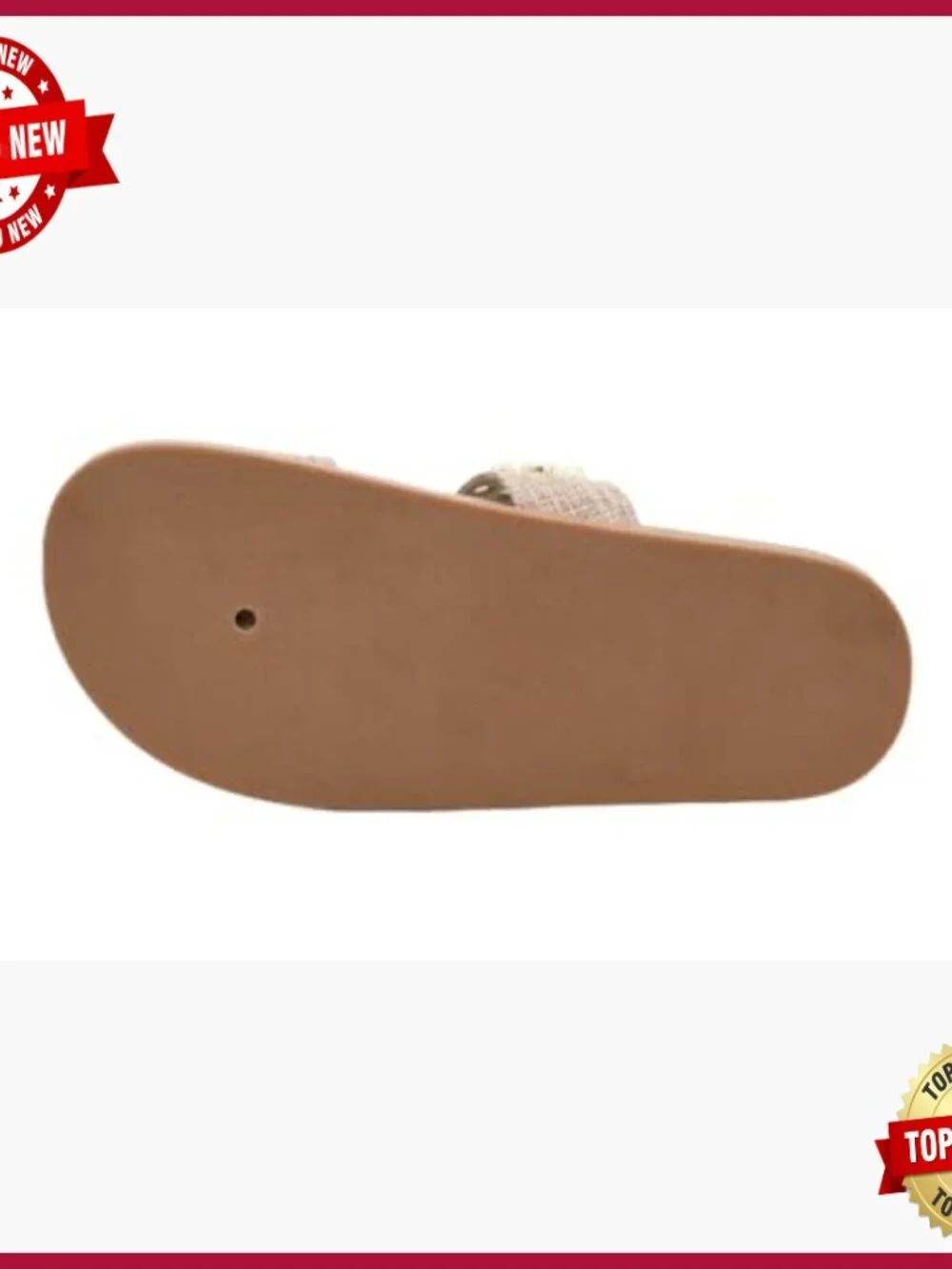 Women's Studded Double Strap Sandals, Cushioned Insole, Casual Slip-On Flats